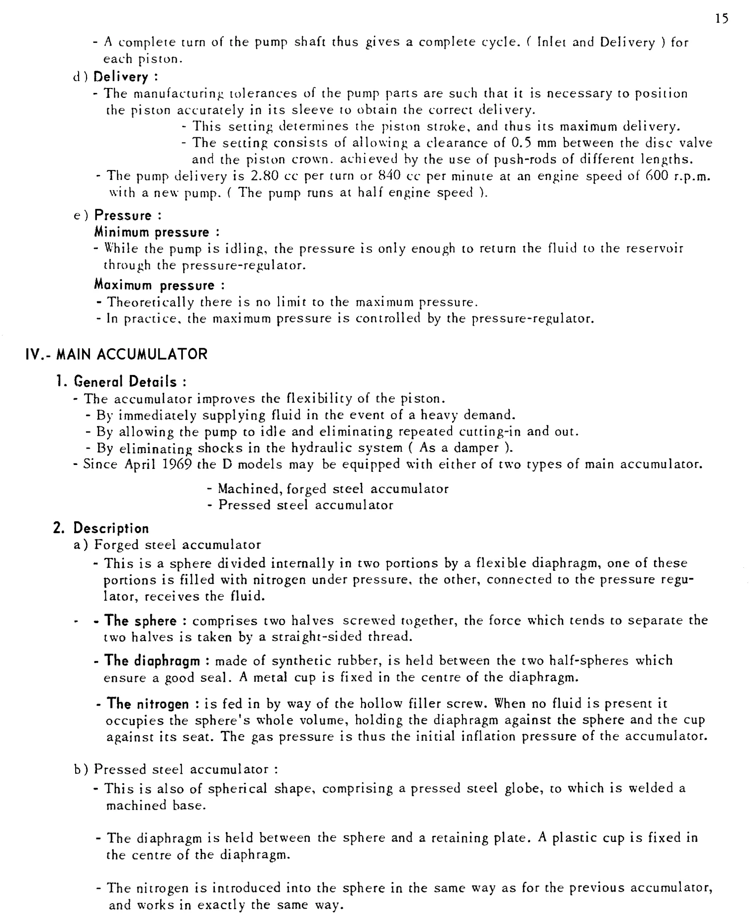 Main accumulator, page 16 of 91 — 844 Hydraulics Course Notes