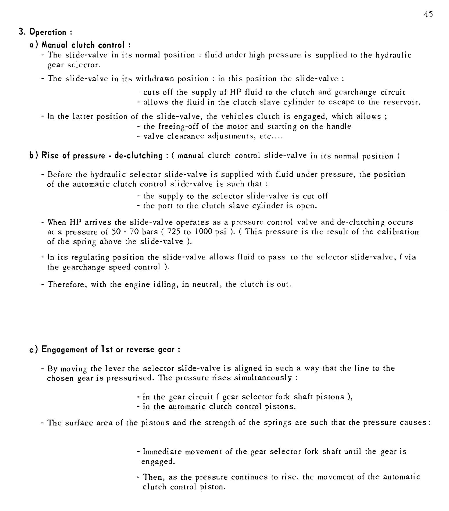 Hydraulic gear selector, page 47 of 91 — 844 Hydraulics Course Notes