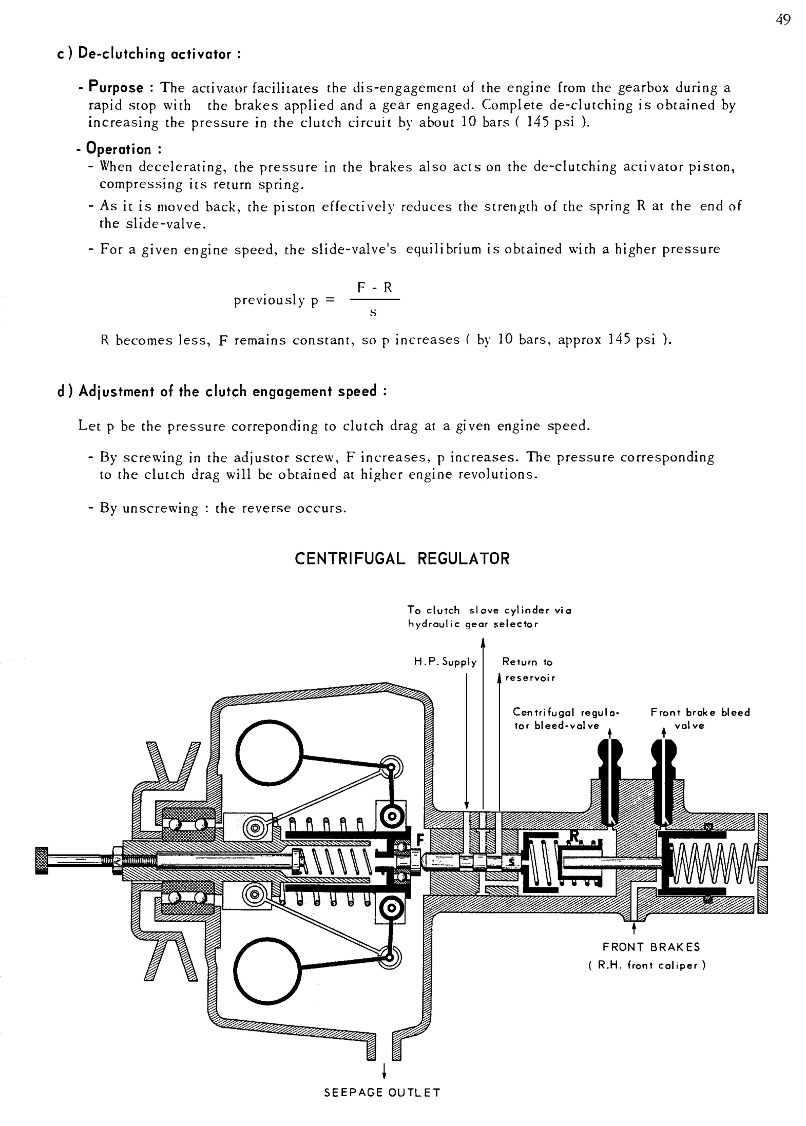 Centrifugal regulator, page 51 of 91 — 844 Hydraulics Course Notes